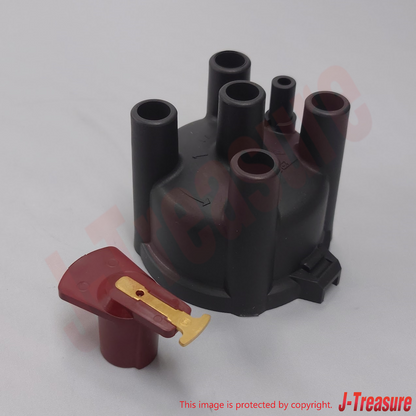 SUBARU SAMBAR KS4 KV4 1989-1991 Genuine Distributor Cap & Head Rotor Set OEM