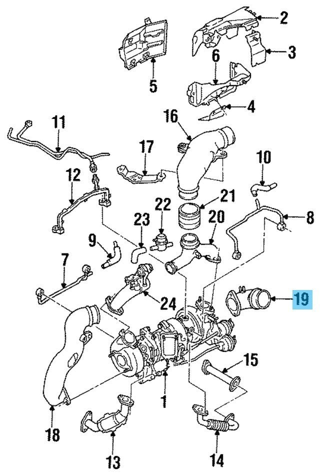 MAZDA RX-7 FD3S 1993-1994 Genuine Air Intake Pipe Duct Rear N3A1-13-232 OEM