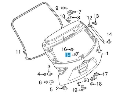 MAZDA CX-5 KE### 13-16 Genuine Back Door Open Release Switch KD53-62-4B0A OEM