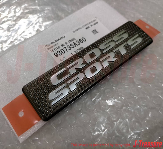 SUBARU FORESTER SG 03-08 Genuine Letter Mark Rear Gate "CROSS SPORTS" Emblem OEM