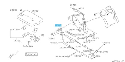 SUBARU IMPREZA WRX GC8 2002-2003 Genuine Duty Solenoid Valve Assy 16102AA160 OEM