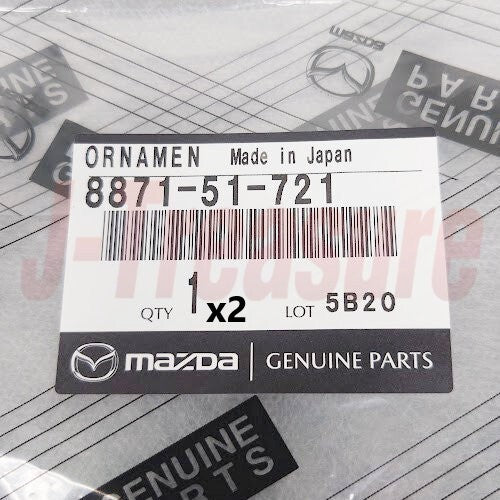 MAZDA SAVANNA RX-7 SA22C 79-83 Genuine Fe/Side Name Emblem 8871-51-721 x2 Set