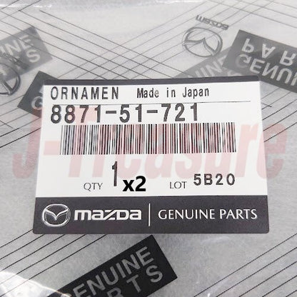 MAZDA SAVANNA RX-7 SA22C 79-83 Genuine Fe/Side Name Emblem 8871-51-721 x2 Set