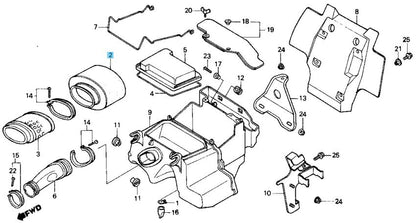 HONDA TR200 FAT CAT 1986-1987 Genuine Air Cleaner Element 17213-HB7-670 OEM