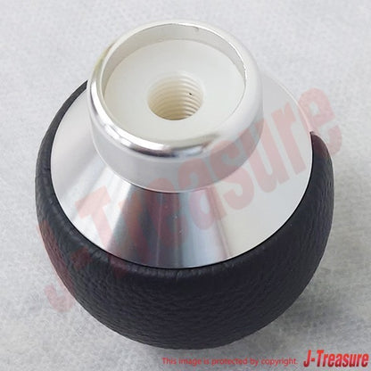 MITSUBISHI LANCER EVO 10 08-15 Genuine Shift Knob "Leather & Aluminum" MZ525633