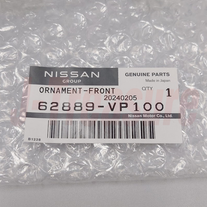 NISSAN FAIRLADY Z Z32 1998-2000 300ZX Genuine Front Hood Emblem 62889-VP100 OEM