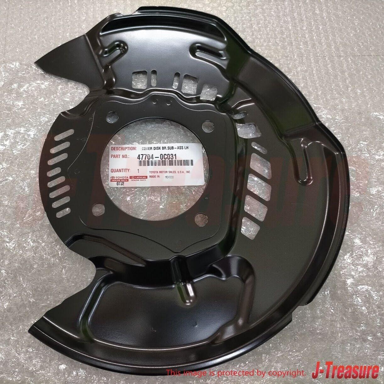 TOYOTA TUNDRA 07-21 Genuine Cover Disc Brake Dust Front Left 47704-0C031 OEM