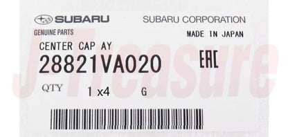 SUBARU WRX VAG 16-17 Genuine Aluminium Wheel Center Cap 28821VA020 x4 Set OEM
