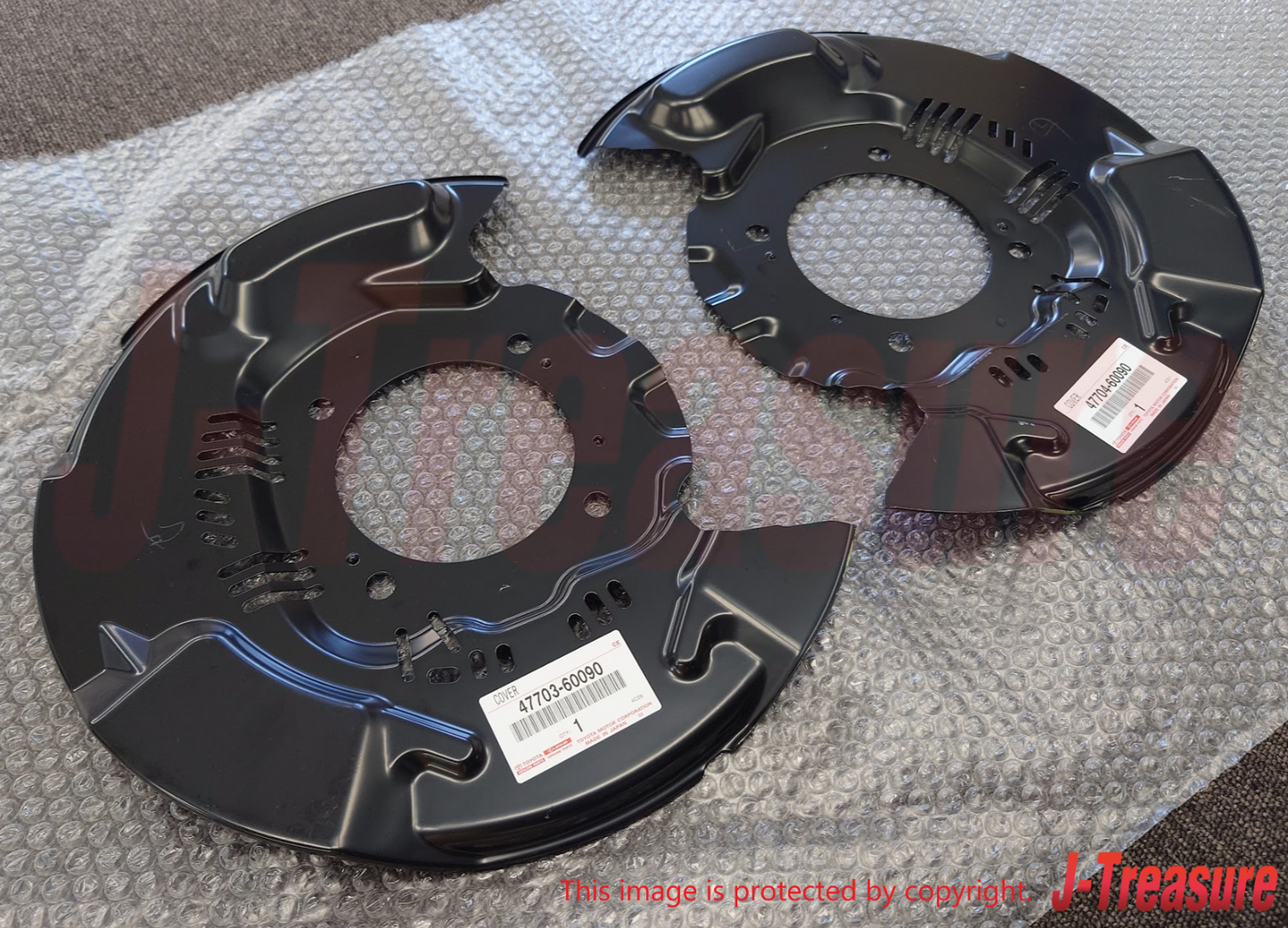 TOYOTA LAND CRUISER 200 LX570 08-15 Genuine Front Disc Brake Dust Cover Set OEM
