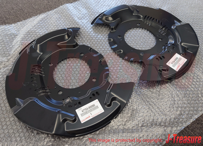 TOYOTA LAND CRUISER 200 LX570 08-15 Genuine Front Disc Brake Dust Cover Set OEM