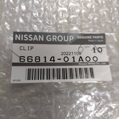 NISSAN FAIRLADY Z 300ZX Z32 Genuine Cowl Top Grill Clip 66814-01A00 6pcs Set OEM