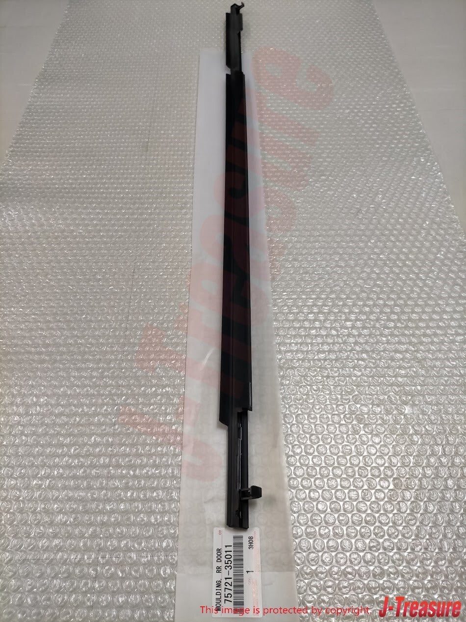 TOYOTA 4RUNNER 10-22 Genuine Door Belt Molding Weatherstrip Front Rear 4pcs OEM