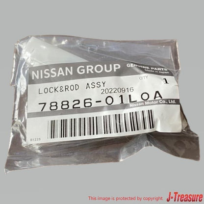 NISSAN SILVIA SENTRA S15 B15 Genuine Fuel Filler Lid Opener Lock & Rod Assy OEM