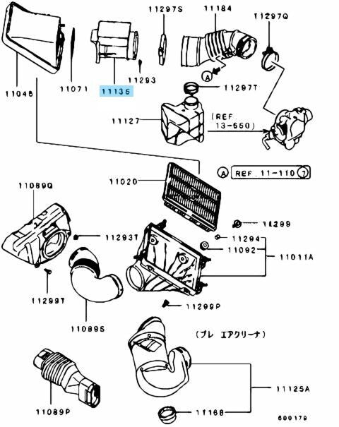 MITSUBISHI MONTERO GTO DIAMANTE Genuine Air Cleaner Air Flow Sensor MD357338 OEM