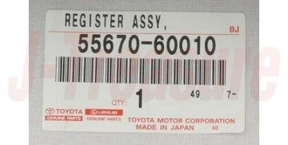 TOYOTA LAND CRUISER FZJ80 91-94 Genuine Instrument Panel Register 55670-60010