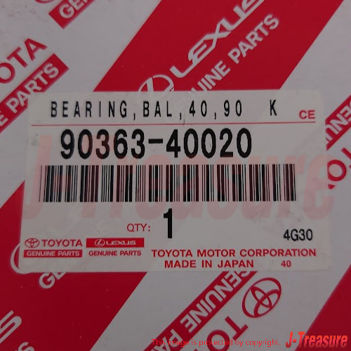TOYOTA 4RUNNER RZN180 84-01 Genuine Rear Axle Shaft Bearing 90363-40020 x2 set