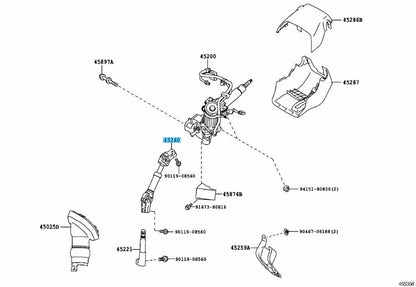 TOYOTA PRIUS ZVW30 ZVW35 Genuine Steering Intermediate Shaft No2 45260-12710 OEM