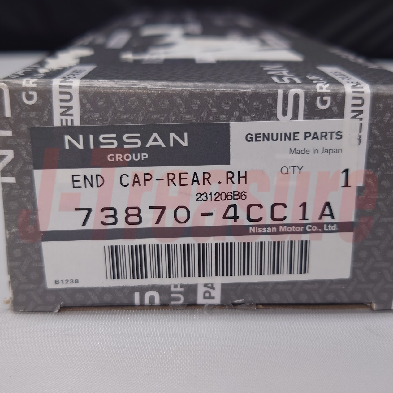 NISSAN ROGUE T32J 2018-2020 Genuine Roof Rack End Cap Rear RH 73870-4CC1A OEM