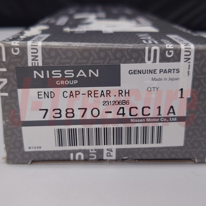 NISSAN ROGUE T32J 2018-2020 Genuine Roof Rack End Cap Rear RH 73870-4CC1A OEM