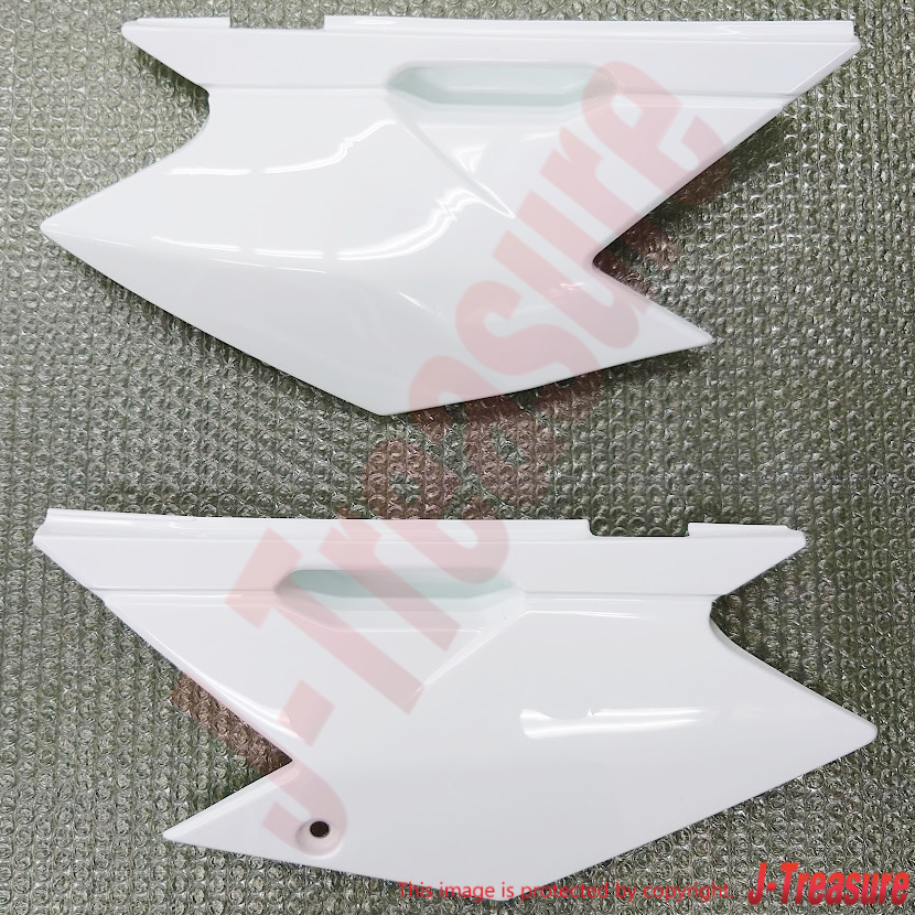 KAWASAKI KLX140 08-24 Genuine Rear Side Cover B.WHITE RH & LH Set OEM