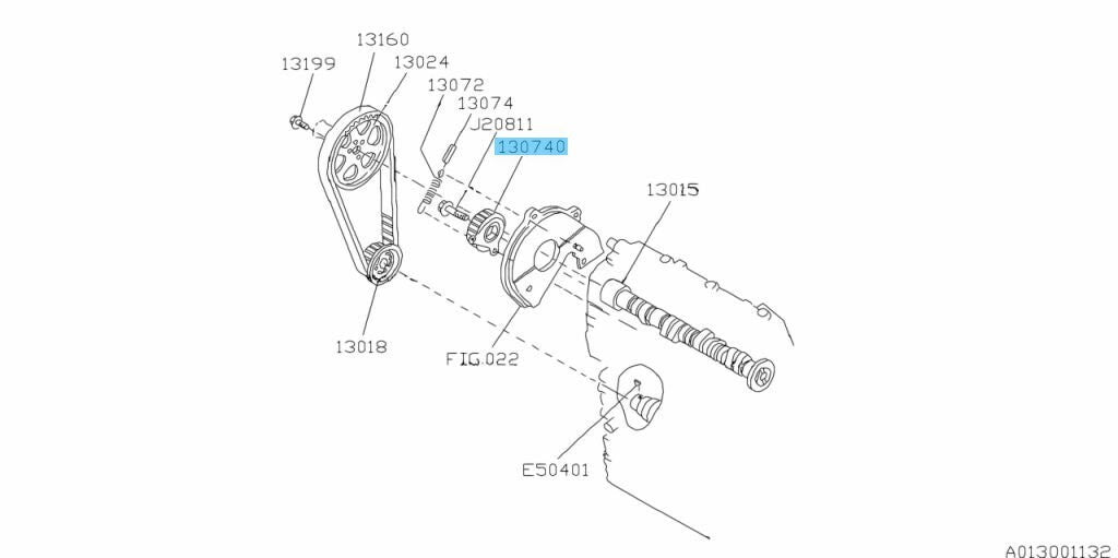 SUBARU SAMBAR VAN & TRUCK KS4 KV4  Genuine Water Pump & Tensioner 6-piece set