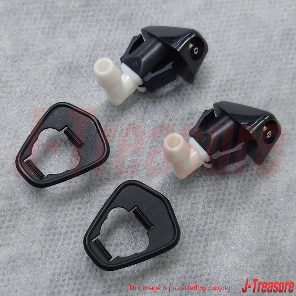 HONDA CIVIC EF EG 88-97 Genuine Front Windshield Washer Nozzle & Base Set