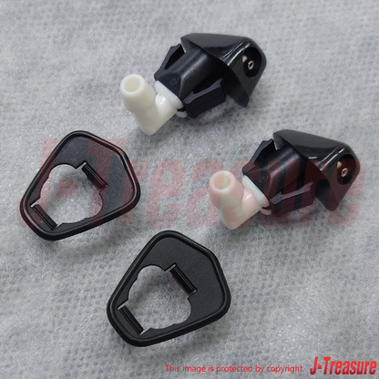 HONDA CIVIC EF EG 88-97 Genuine Front Windshield Washer Nozzle & Base Set