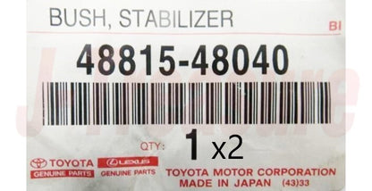 TOYOTA HIGHLANDER ACU20 04-07 Genuine Front Stabilizer Bar Bush No.1 x2 set OEM