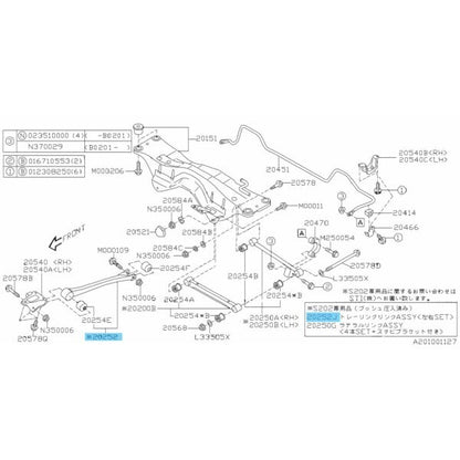 SUBARU IMPREZA WRX GDB Genuine Trailing Link Set ST2027055000 OEM