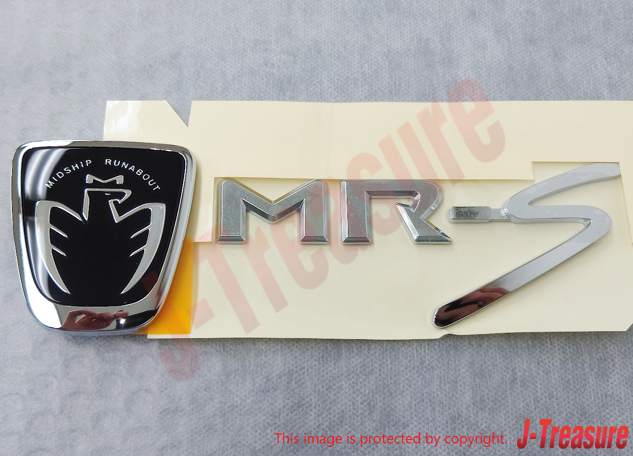 TOYOTA MR2 Roadster Spyder ZZW30 Genuine Front Black & Rear MR-S Emblem Set OEM