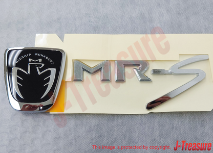 TOYOTA MR2 Roadster Spyder ZZW30 Genuine Front Black & Rear MR-S Emblem Set OEM