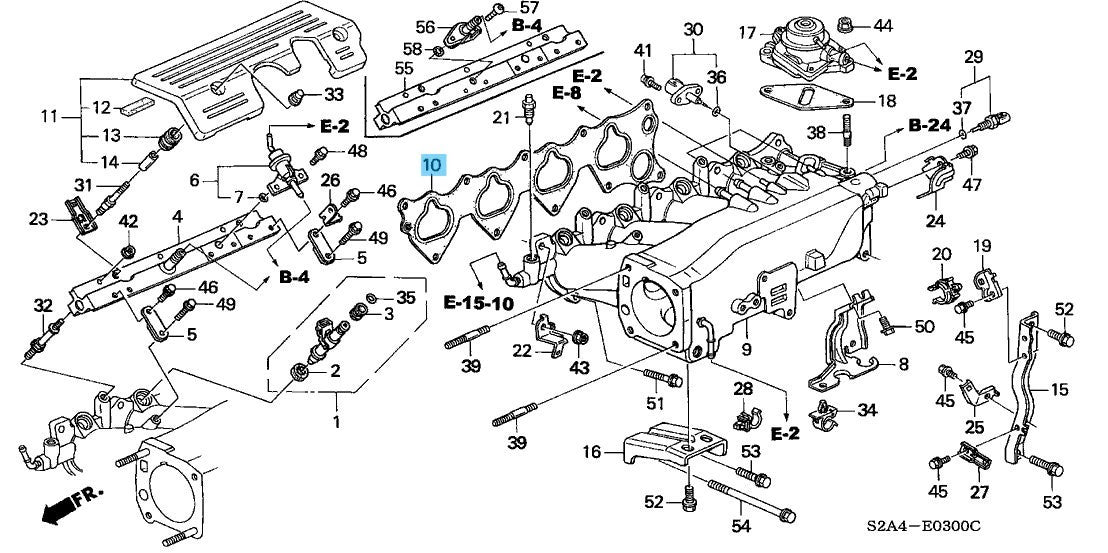 HONDA S2000 AP1 AP2 '00-09 Genuine Intake Manifold Gasket 17105-PCX-004 OEM