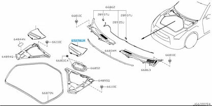 NISSAN GT-R R35 Genuine Battery Connector Cover 65278-JF00A Right Hand Drive OEM