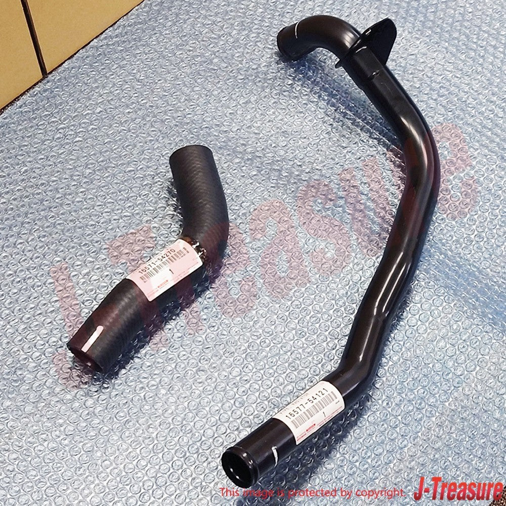 TOYOTA HILUX LN106 1988-1997 Genuine Radiator Inlet Hose & Out Pipe Set OEM