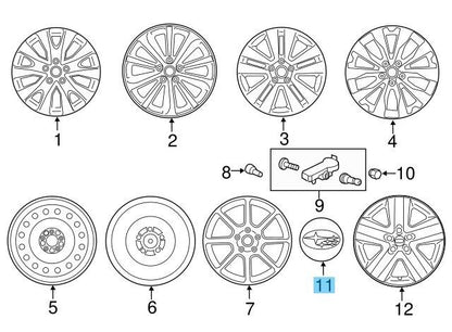 SUBARU FORESTER SJ5 SJ9 2017-2018 Genuine Wheel Center Cap 28821VA000 x4 set OEM