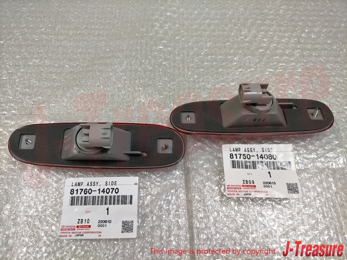 TOYOTA SUPRA JZA80 MK4 97-98 Genuine Rear Bumper Red Side Marker Lens Set OEM