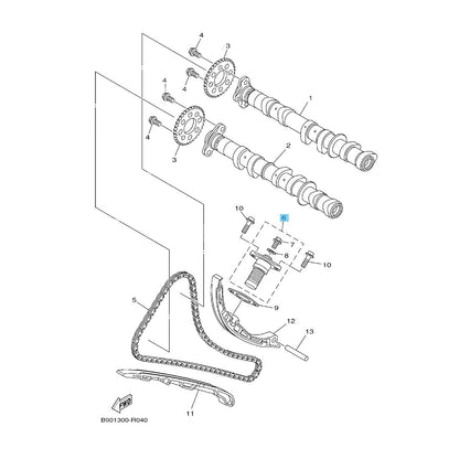 YAMAHA MT-09 2018-2020 Genuine Cam Chain Tensioner Assy B90-12210-00-00 OEM