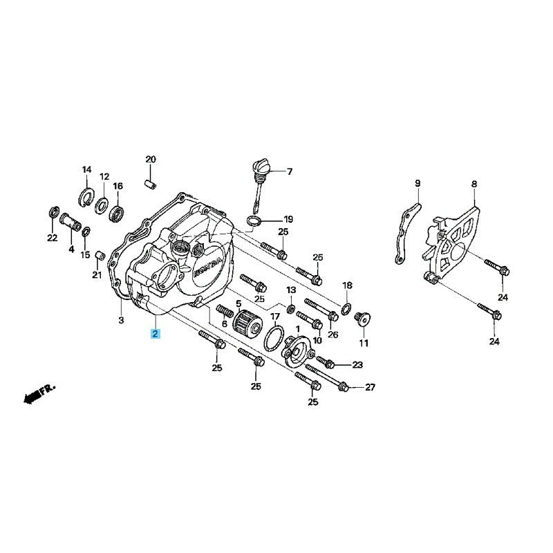 HONDA CRF450X 2005-2009 2012-2017 Genuine Crankcase Cover LH 11340-MEY-670 OEM