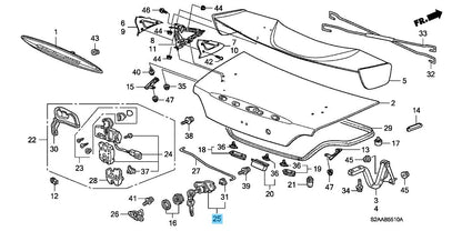 HONDA S2000 AP2 2005-2009 Genuine Trunk Cylinder 74861-S5A-G01 OEM