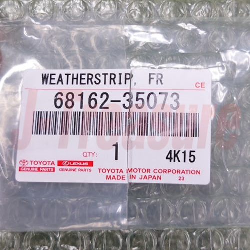 TOYOTA FJ CRUISER 07-14 Genuine Outer Door Glass Moulding Weatherstrip Set OEM