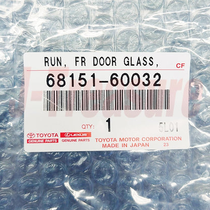 TOYOTA LAND CRUISER UZJ100 '98-07 Genuine Front Door Glass Run RH & LH Set OEM