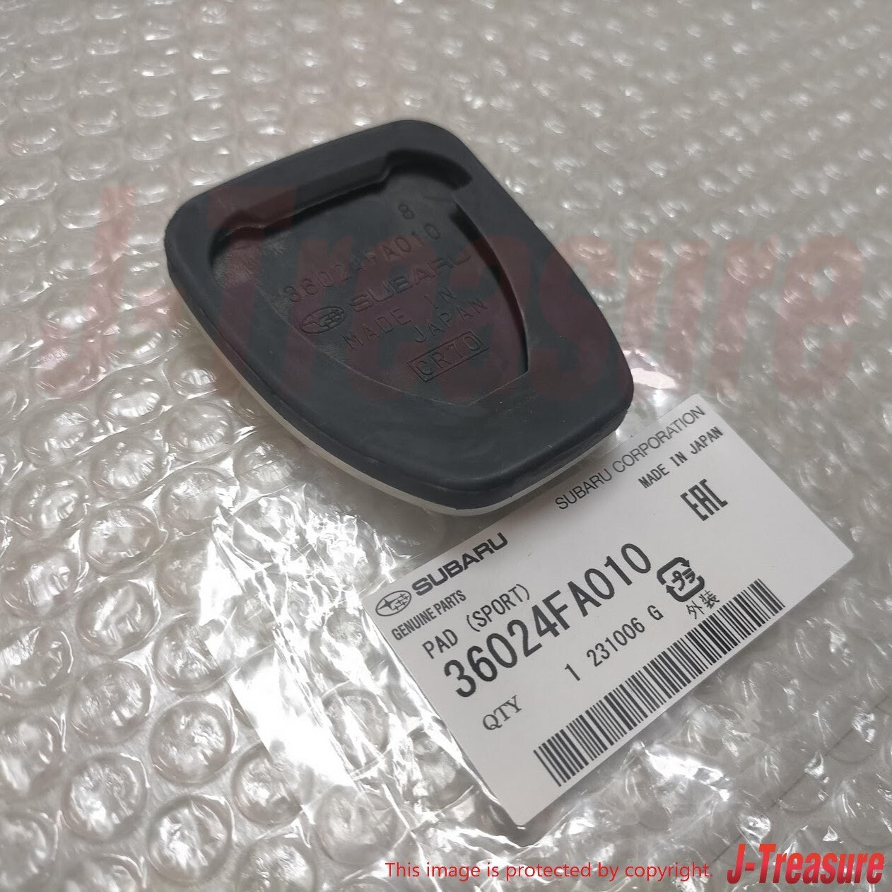 SUBARU IMPREZA WRX STI GDF 04-06 Genuine Aluminum Clutch & Brake Pedal Pad Set