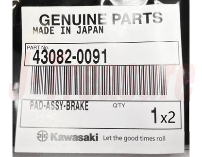 KAWASAKI Z900RS 2018-2023 Genuine Front(x2) & Rear Brake Pads Assy Set OEM