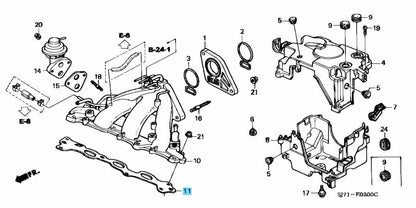 HONDA ACTY VAN & TRUCK HH1 HA1 Genuine Intake Manifold Gasket 17105-PZ1-000 OEM