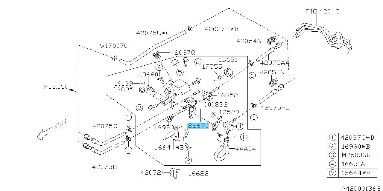 SUBARU OUTBACK BP5 2005-2006 Genuine Pressure Regulator Assy 22670AA381 OEM