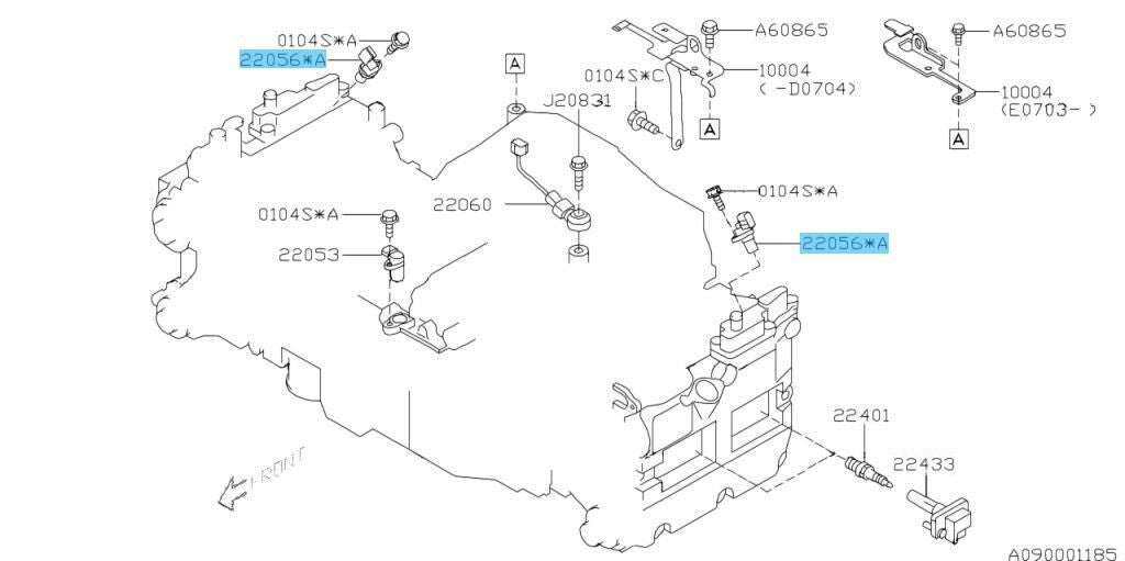 SUBARU LEGACY BL BP 2003-2006 Genuine Camshaft Sensor Assy 22056AA150 OEM