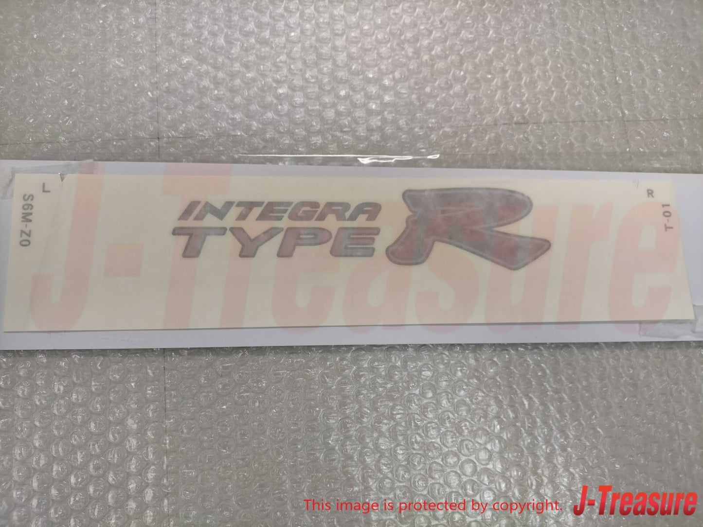 HONDA INTEGRA TYPE-R DC5 Genuine Rear Side Fender Decal Sticker Silver Set OEM