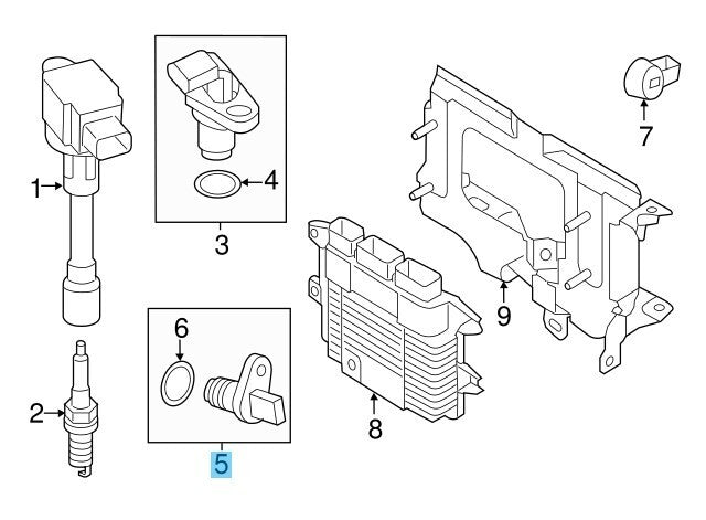 NISSAN KICKS P15X P15Z 18-24 Genuine Camshaft Position Sensor 23731-3LM1C OEM