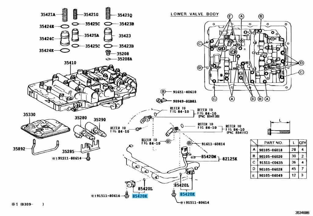 TOYOTA LAND CRUISER LEXUS LX470 Genuine Transmission Solenoid 35250-50030 OEM
