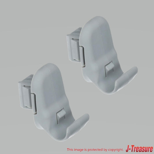 MAZDA MAZDA 3 5 6 CX-7 CX-9 Genuine Gray Sun Visor Clip LC62-69-261B-77 x2 OEM